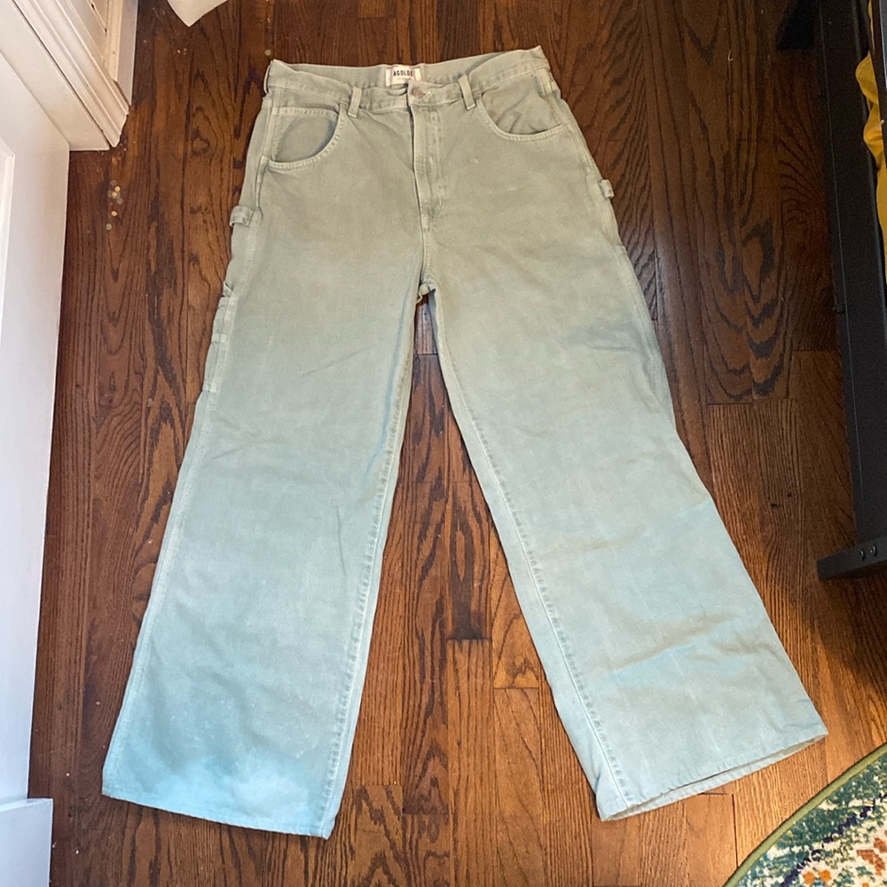 Light teal 90's inspired baggy jeans